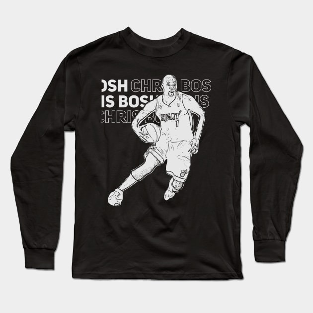 Chris Bosh Long Sleeve T-Shirt by Aloenalone